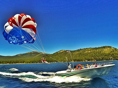 Parasailing, Lake Tahoe CA